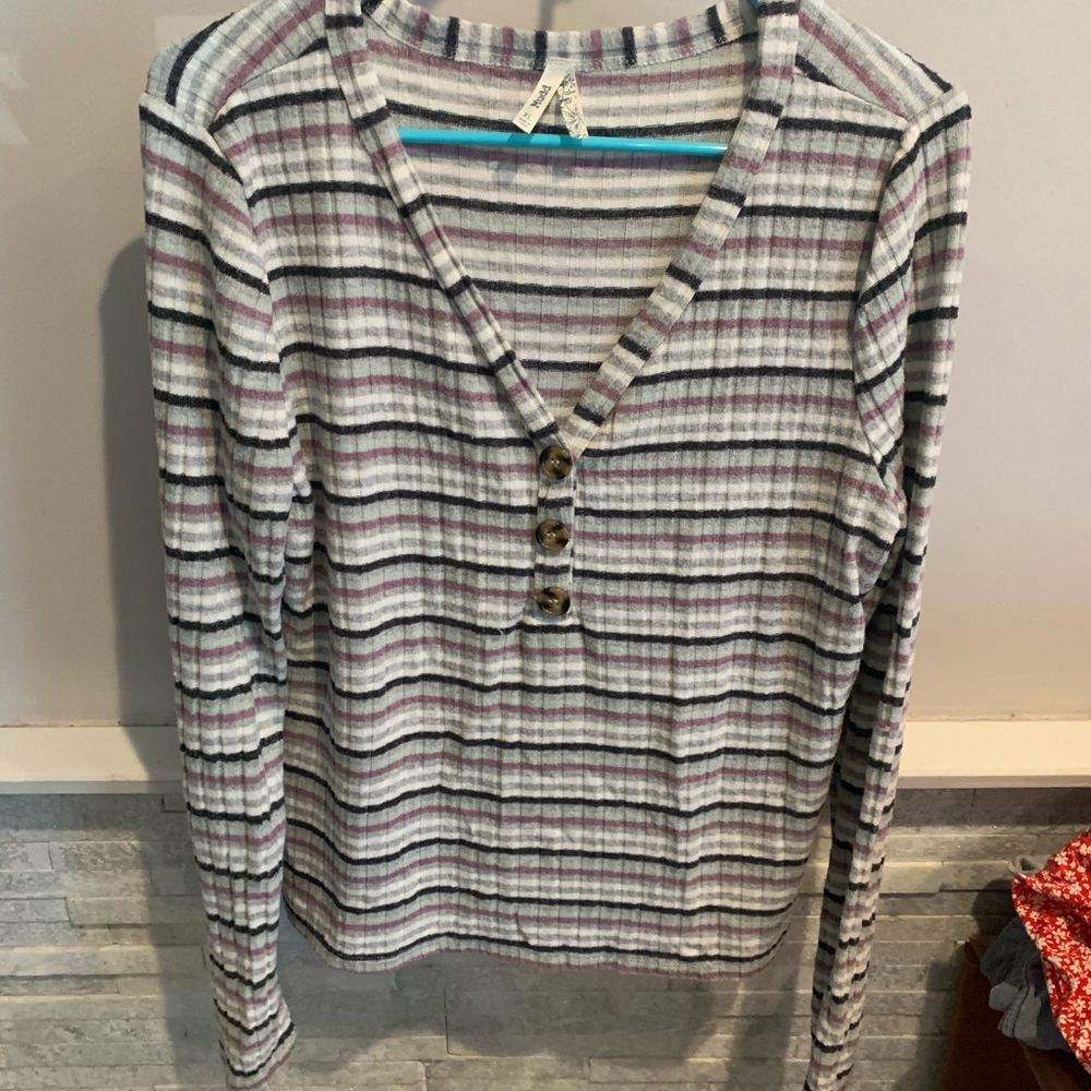 Striped super soft long sleeve